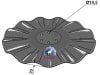 NIAUX 200 Eggenscheibe 460 x 4 mm, LK 100 mm, gerade, gewellt, für Kuhn, 31-0983