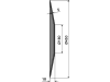 NIAUX 200 Eggenscheibe 450 x 5 mm, LK 98 mm, gewölbt, gezahnt, flacher Ansatz, für Rabe, Vogel & Noot, 31-0619