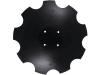 NIAUX 200 Eggenscheibe 510 x 5 mm, LK 120 mm, gewölbt, gezahnt, flacher Ansatz, für Amazone, 31-0598