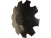 NIAUX 200 Eggenscheibe 510 x 5 mm, LK 100 mm, gewölbt, gezahnt, flacher Ansatz, für Kuhn, 31-0764