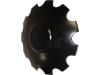NIAUX 200 Eggenscheibe 570 x 5 mm, LK 110 mm, gewölbt, gezahnt, flacher Ansatz, für universal, 31-222IO20058
