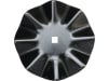 NIAUX 200 Eggenscheibe 450 x 4 mm, ZB Vierkant, 31 x 31 mm, gewölbt, gewellt, für universal, 31-446030