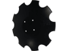 NIAUX 200 Eggenscheibe 460 x 4 mm, LK 120 mm, gewölbt, gezahnt, flacher Ansatz, 9 Zähne, für Amazone/BBG, 31-0587