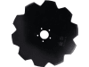 NIAUX 200 Sechscheibe 500 x 5 mm, LK 100 mm, gerade, gezahnt, für Huard, Kuhn, 31-350015