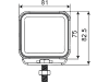 LED-Arbeitsscheinwerfer 4.800 lm 40 W, 10 – 30 V DC, 4 LEDs, quadratisch, 098 174 035