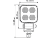 LED-Arbeitsscheinwerfer 4.400 lm 40 W, 9 – 36 V DC, 8 LEDs, quadratisch, 098 174 042