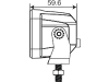 LED-Arbeitsscheinwerfer 1.920 lm 20 W, 10 – 30 V DC, 4 LEDs, quadratisch, 098 174 030