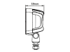 LED-Arbeitsscheinwerfer 2.556 lm 24 W, 9 – 36 V DC, 4 LEDs, oval, 098 174 046