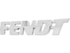Fendt Markenemblem "FENDT" silver für Kühlergrill Traktor, 260200060550