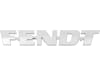 Fendt Markenemblem "FENDT" silver für Kühlergrill Traktor, 260200060550