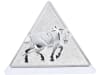 Fendt Markenemblem "Logo Fendt Dieselross" silver 90,5 x 79,2 mm, für Motorhaube Traktor, 930500022882
