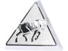 Fendt Markenemblem "Logo Fendt Dieselross" silver 90,5 x 79,2 mm, für Motorhaube Traktor, 930500022882