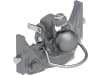 scharmüller Kugeleinsatz "K80® Light" mit Adapterplatte W335, 335/22/30 mm, Fendt grau, für Traktor mit Anhängebock, 05.6335.55-A11