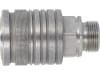 Fendt Kupplungsmuffe M 22 - 1,5 AG, RA L 15, mit O-Ring und Stützring, für Front- und Heckanschlüsse Hydraulik Traktor, X591909502000