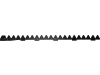 ESM Mähmesser 150 cm, gezahnt, hydraulischer Antrieb, Klingen 20 St. DIN 75 GEZ bzw. 5802 100 01, für Busatis 5840 002 02; 345 0930
