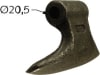 Industriehof® Hammerschlegel Arbeitsbreite 195 mm, Bohrung 20,5 mm, Einbaumaß 74 mm, für Perfect, Rosatella, Tünnißen & Stocks, RMV, 63-RM-16