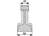 Industriehof® Hammerschlegel Arbeitsbreite 90 mm, Bohrung 16,5 mm, Einbaumaß 43 mm, für Falc, 63-RM-39