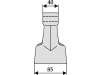Industriehof® Hammerschlegel Arbeitsbreite 85 mm, Bohrung 16,5 mm, Einbaumaß 40 mm, für Mulcher: Agrimaster, Peruzzo, Procomas, Sicma (Miglianico), 63-M-37-16
