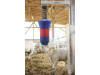 HappyCow Kuhbürste "FlexiSwing" 435 x 1.510 x 1.015 mm, Borstenbesatz PP (Polypropylen), rot/blau, für Rinder und Pferde, 18670