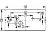 Hella® Schlussleuchte quadratisch, links, 210 x 108 x 66 mm, P21W; R10W, Schlusslicht; Bremslicht; Blinklicht; Nebelschlusslicht; Kennzeichenlicht, 2VB 006 040-051