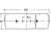 Hella® Schlussleuchte quadratisch, rechts, 330 x 95 x 78 mm, P21W; R5W, Schlusslicht; Bremslicht; Blinklicht, 2SD 001 688-141