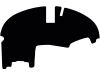 Fußmatte Velours schwarz, für Krone Mähaufbereiter Big X, Big M, ab Bj. 13