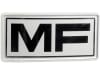 Typenschild "MF" für Traktor Massey Ferguson 100, 200, 600, Kunststoff