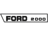 Typenaufkleber "Ford  2000" für Ford New Holland 2000 bis Bj. 68