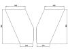 Türscheibe, grün, rechts, für Fiat -88, -90, 500, 600, 700, 800, 900, 1000, Kabine CS 2 – 9