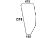 Türscheibe, klar, links, für Fiat -88, -90, 580, 680, 780, 880, 980, Kabine Komfort; CS 14; CS 15; CS 16; CS 17; CS 18; CS 19