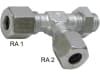 L-Schott-Einschraubverschraubung "LE-LM" M 14 x 1,5/M 14 x 1,5, Schottgewinde M 22 x 1,5, RA L 08/L 12, Druckluft