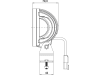LED-Arbeitsscheinwerfer 2.600 lm 40 W, 10 – 48 V, 4 LEDs, rund, 098 174 733