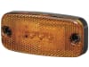 Hella® LED-Positionsleuchte quadratisch, seitlich links/rechts, orange, 111,3 x 51,3 x 22 mm, ohne Halter, E9 1553, 2PS 357 008-001