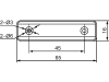 Hella® LED-Positionsleuchte quadratisch, hinten links/rechts, rot, 65 x 16 x 11 mm, 24 V DC, E4 8115, 2TM 357 010-111