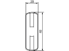 Hella® Kennzeichenleuchte hinten links/rechts, C5W, schwarz, oval, 82 x 31 x 28 mm, 2KA 357 014-001