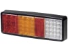 Hella® LED-Schlussleuchte quadratisch, Schluss-, Brems-, Blink- und Rückfahrlicht mit Rückstrahler, 9 – 36 V DC, 2VP 357 019-001