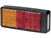 Hella® LED-Schlussleuchte quadratisch, 223 x 98 x 35 mm, Schluss-, Brems-, Blink- und Kennzeichenlicht mit Rückstrahler, 9 – 36 V DC, 2VB 357 020-001