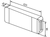 Hella® LED-Schlussleuchte quadratisch, 223 x 98 x 35 mm, Schluss-, Brems-, Blink- und Kennzeichenlicht mit Rückstrahler, 9 – 36 V DC, 2VB 357 020-001