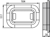 Hella® LED-Schlussleuchte quadratisch, Schluss- und Bremslicht, 12 – 24 V DC, 2SB 357 025-001