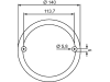 Hella® LED-Blinkleuchte rund, hinten links/rechts, Ø außen 140 mm, 10 – 30 V DC, 20 LEDs, E4 61200, 2BA 357 026-021