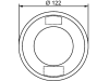 Hella® LED-Blinkleuchte rund, vorn/hinten links/rechts, Ø außen 122 mm, 10 – 30 V DC, 24 LEDs, E9 6652, 2BA 357 027-021