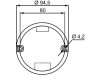 Hella® LED-Schlussleuchte rund, E9 6650, Schluss-, Brems- und Blinklicht, 10 – 30 V DC, 2SD 357 028-001