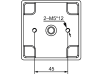 Hella® LED-Schlussleuchte quadratisch, Schluss- und Bremslicht