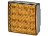Hella® LED-Blinkleuchte quadratisch, vorn/hinten links/rechts, 80 x 80 x 33,7 mm, 24 LEDs, E4 61970, 12 - 24 V DC
