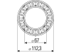 Hella® LED-Schlussleuchte Ringform, Schluss- und Bremslicht, 12 V, Anbau; senkrecht; waagerecht, 2SB 009 362-021