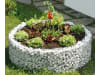 bellissa Hochbeet (Gabione) rund 92 x 92 x 40 cm  silver inkl. Trennfolie, 92 x 40 cm, Füllmenge 165 kg