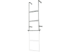 Aufstiegsleiter Oberteil Höhe 680 mm, 2-sprossig, Stahl verzinkt
