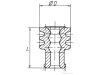 Herth + Buss Dicht- und Schutzstopfen Ø 5,4 – 5,6 mm, 1 – 2,5 mm², für AMP Tyco ELA, MCP, RK, Superseal, 50 282 062