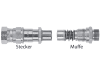 Ersatzmuffe "MST-E" M 18 x 1,5 DN 10 für Indunorm MST5, MST5S, MST510, MST6, MSTS, MST-PB