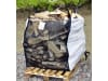 Nordforest Big Bag 80 x 100 x 95 cm belüftet, mit Netz, für Brennholz, Tragkraft 1.000 kg